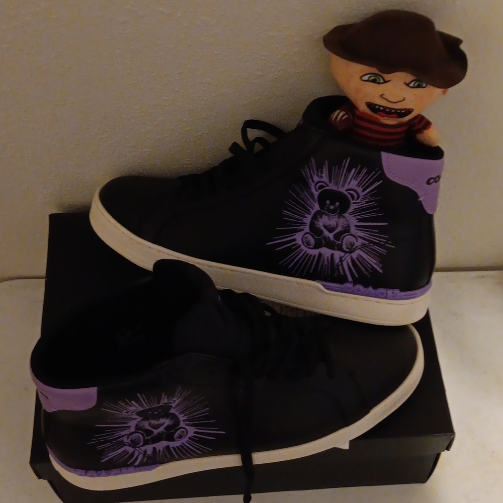 Coach Sneakers 👟... size13... purple/blk - Picture 2 of 4